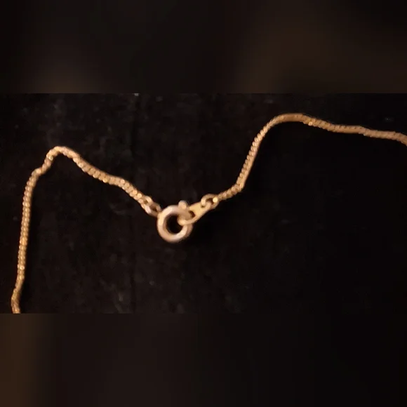 AVON Gold Tone 'LOVE' Pendant Necklace with Cubic Zirconia - Picture 4 of 4